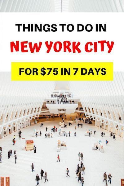 The Only 7 Day New York Itinerary for $100 | Travel, Worldwide travel, Travel usa