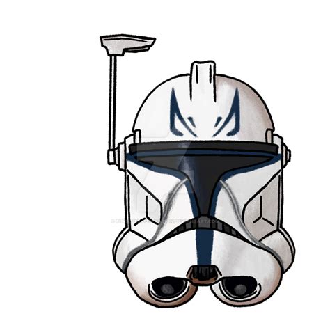 Captain Rex Clone Wars Trooper Helmet by fiatluxillustration on DeviantArt