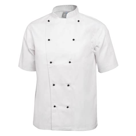 Whites Chicago Unisex Chef Jackets Short Sleeve White - P_DL711 - Buy Online at Nisbets