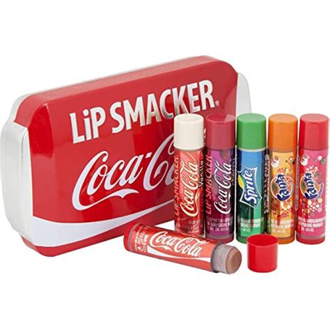 Buy Lip SmackerCoca-Cola Tin Collection - Set of Flavoured Lip Balms for Kids - Sweet Gift in a ...