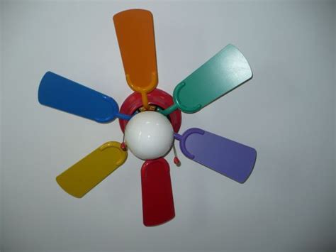 Kids Ceiling Fan Rainbow Colors $10 | Ceiling fan with light, Ceiling ...