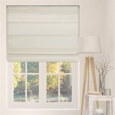 Arlo Blinds Cordless Fabric Roman Shades Light Filtering with backing ...