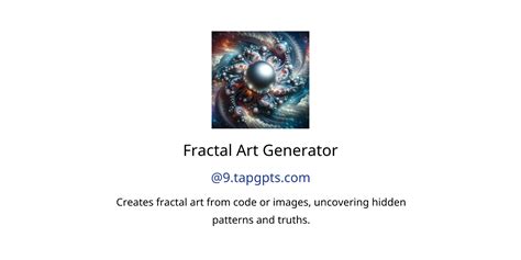 Fractal Art Generator GPTs features and functions, examples and prompts ...