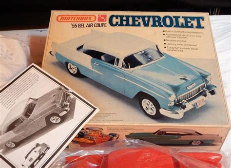 LIKE - NEW -- Vintage MATCHBOX/ AMT Complete Plastic Model Kit '55 CHEVROLET - Bel Air Coupe, 1/ ...