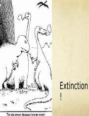 Biol107Lecture8.ppt - Extinction ! Extinctions Curvier Lyell John ...