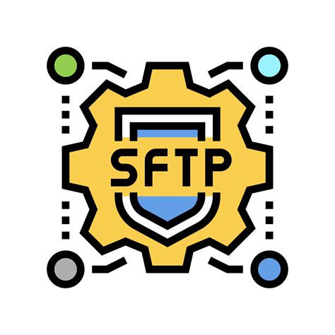 sftp label color icon vector illustration sign 10168138 Vector Art at Vecteezy