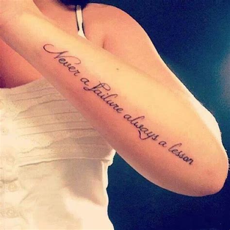 Never a failure, always a lesson | Tattoos | Pinterest | Tattoo ...