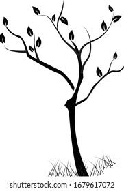 Silhouette Withered Tree Vector Image: เวกเตอร์สต็อก (ปลอดค่าลิขสิทธิ์ ...