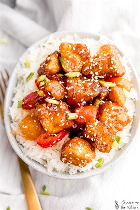 Sweet and Sour Tofu Recipe (Vegan) - Jessica in the Kitchen