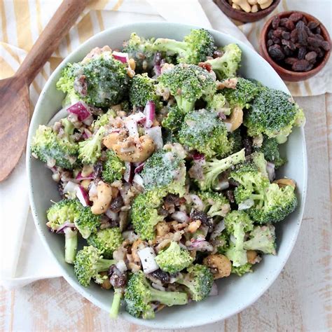 10 Minute Easy Broccoli Salad Recipe - WhitneyBond.com