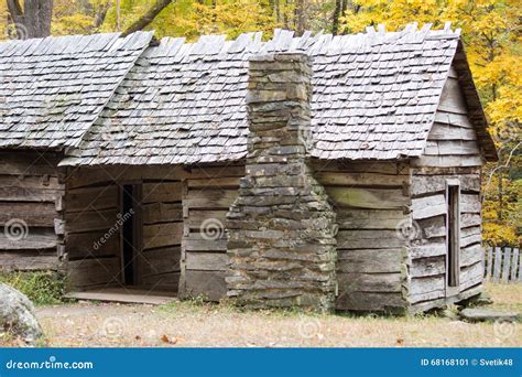 Old wooden house in forest stock image. Image of timber - 68168101