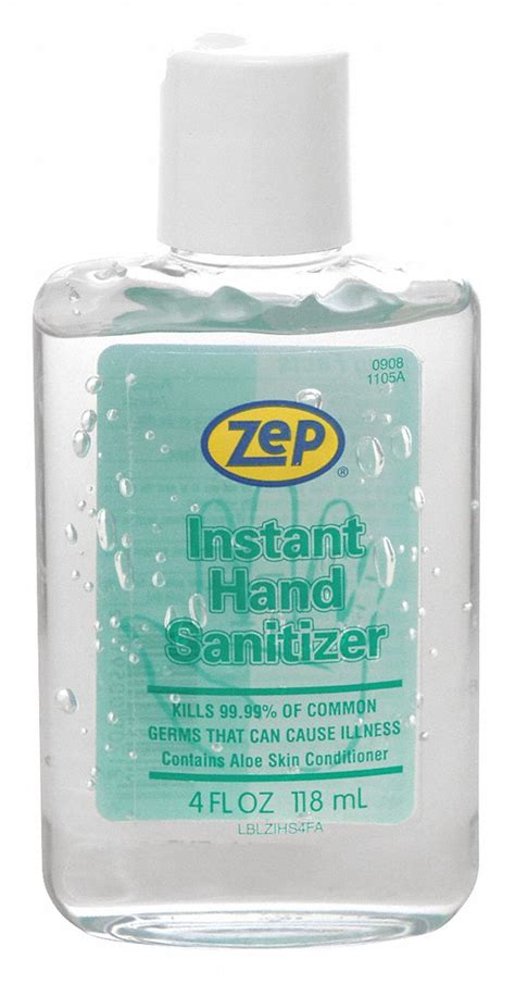 ZEP Hand Sanitizer, 4 oz, Squeeze Bottle, Gel, PK 24 - 451C56|90812 ...