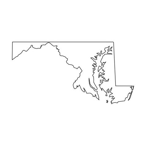 680+ Maryland Map State North America Stock Illustrations, Royalty-Free ...