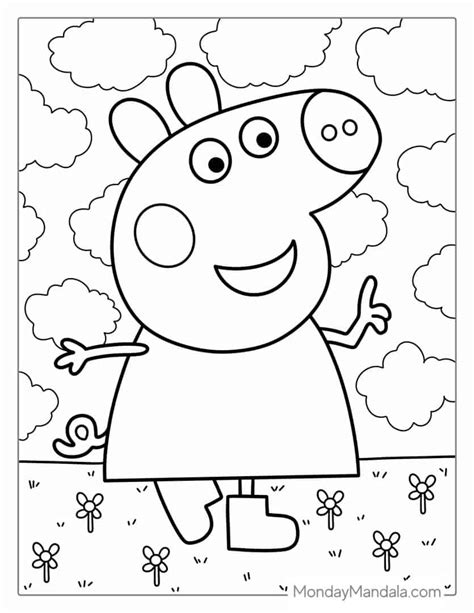 50 Peppa Pig Coloring Pages (Free PDF Printables)