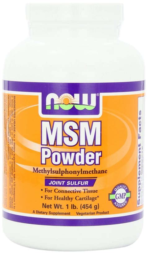 Now Foods MSM Powder | Natural Oils for Hair & Beauty