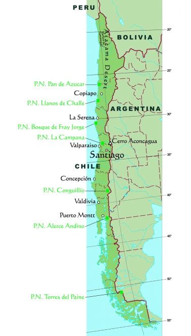 Chile Climate Map