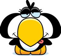 Cartoon Goofy Penguin Stock Vector - FreeImages.com