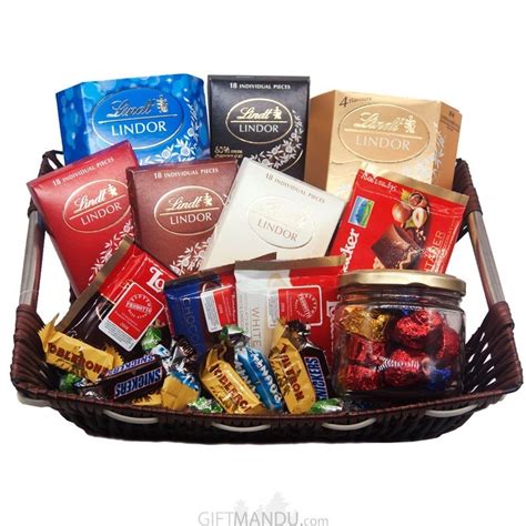 Lindt Lindor Chocolate Gift Basket | Gifts to Nepal | Giftmandu