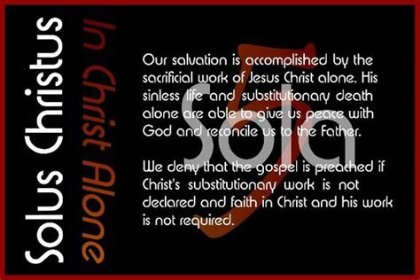 A Sure Word: The Five Solas Part 4: Solus Christus