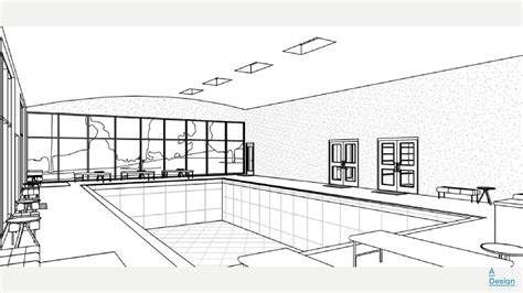 Swimming pool - Revit 3D model | CGTrader