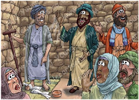 Acts 14 - Paul and Barnabas in Lystra and Derbe - Scene 01 - Cripple healed | Bible Cartoons