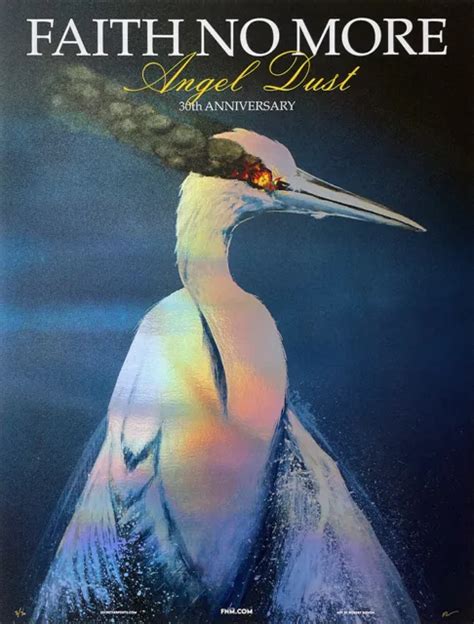 FAITH NO MORE Angel Dust 30th Anniversary poster by Robert Bowen FOIL ...