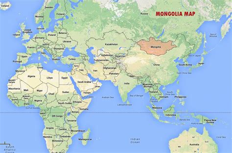 Mongolia - World Map | Mongolia Travel Guide