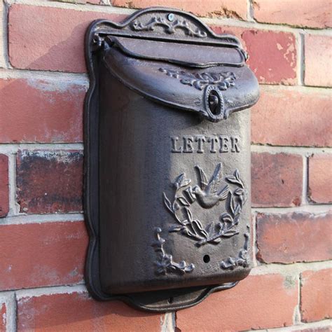 Cast Iron Wall Mounted Mail Box - Melody Maison®