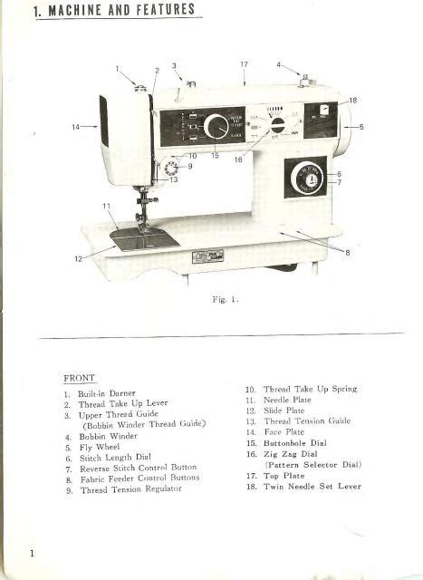 Morse 5400 Deluxe Zig Zag Sewing Machine Instruction Manual