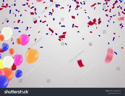 Birthday Happy Birthday Congratulations Poster Balloons Stock Vector ...