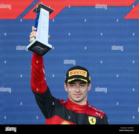 Charles leclerc podium hi-res stock photography and images - Alamy