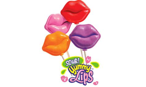 Sour Lip Shaped Lollipops