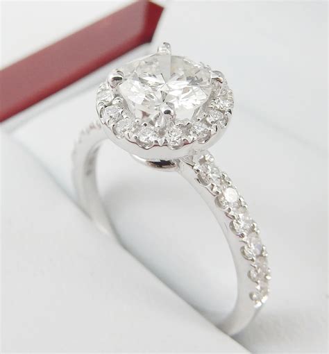 Diamond Halo Engagement Ring Style#4274 - DiamondNet