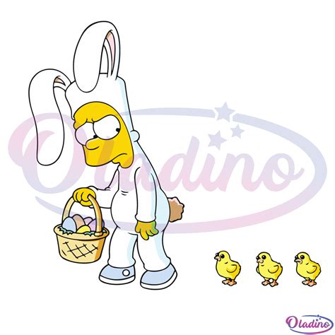 The Simpsons Bart Easter Egg SVG Digital File, Easter Svg