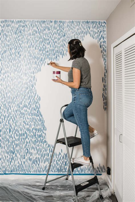 DIY Brushstroke Accent Wall Tutorial in 2020 (With images) | Home diy, Accent wall, Diy bedroom ...