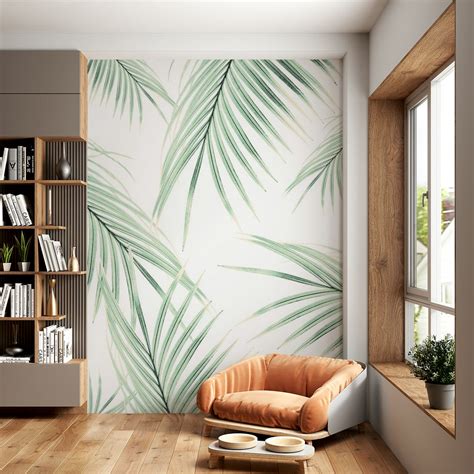 Green Palm Leaves Dream 3B Wallpaper | Happywall