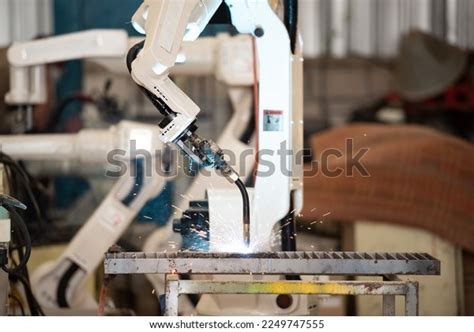 Industrial Robot Arm Factory Automation Welding Stock Photo 2249747555 | Shutterstock