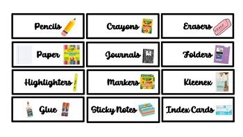 Classroom Organization Labels by Plannin and Preppin | TPT