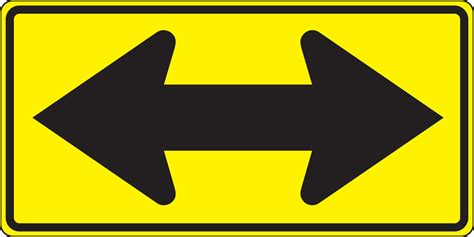 Direction Sign: Two-Direction Large Arrow (FRW852RA)