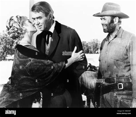 THE CHEYENNE SOCIAL CLUB, from left: Shirley Jones, James Stewart ...