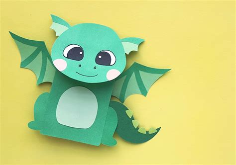 Dragon Puppet Printable