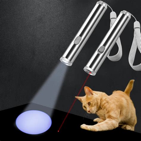 Cat Chaser Toy Interactive LED Light Pointer Cat Laser Toy Creative Pet Toy Funny Cat Light Pen ...