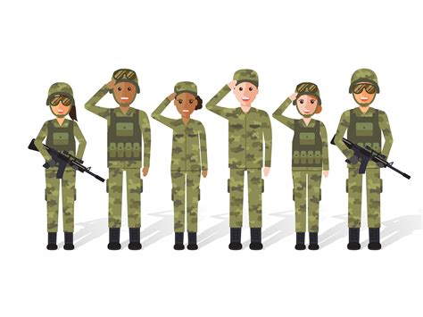 Military people. 547757 Vector Art at Vecteezy