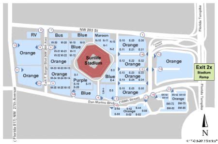 Sunlife Stadium Parking Map - Cities And Towns Map