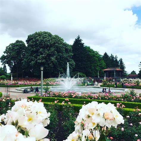 The fountain at Peninsula Park. | Table decorations, Fountain, Oregon