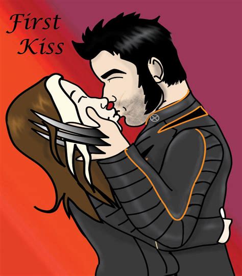 Rogue nd Wolverine: First Kiss by Spidergirl79 on deviantART