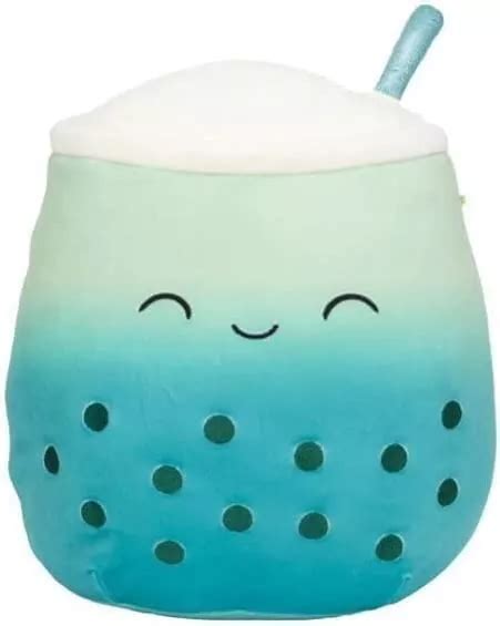 SQUISHMALLOWS KELLYTOY BOBA Tea Squad 8" Jakarria the Blue Boba Tea ...