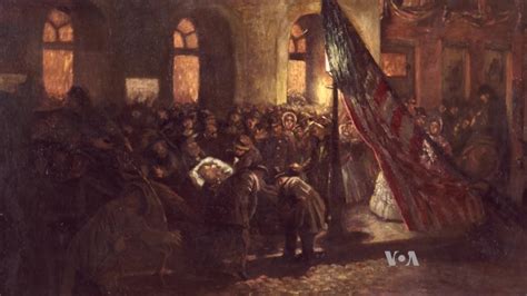 Painting Captures President Lincoln Assassination Aftermath