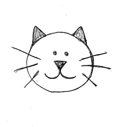 Drawing Tutorials For The Youngest Children Only On Drawingmanuals - Cat Sketch For Kids | Cat ...