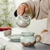 Ru Kiln Tea Cup Chinese Ceramics, Single Layer, Vintage Design, Small ...